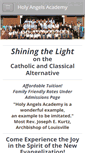 Mobile Screenshot of holyangelslouisville.com